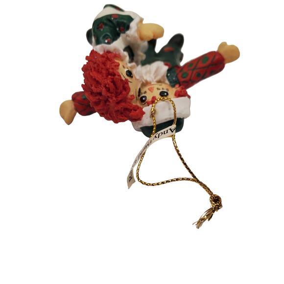 Vintage Raggedy Ann and Andy 1998 Christmas Ornament Vintage Christmas - Picture 6 of 14